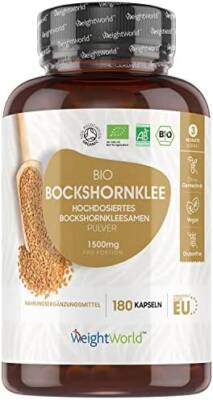 BIO Bockshornklee 1500 mg - 180 Kapseln