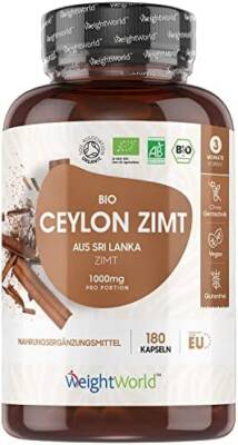 BIO Ceylon Zimt Kapseln 1000 mg - 180 Kapseln