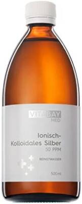 Kolloidales Silber 50 PPM - 500 ml Reinheitsstufe 99,99%