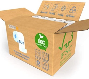 80 Rollen Toilettenpapier  XXL Pack
