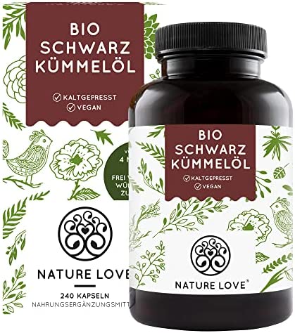 Bio Schwarzkümmelöl Kapseln hochdosiert 1000 mg - 240 vegane Kapseln – Bild 8