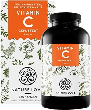 Vitamin C - Hochdosiert mit 500 mg Vitamin C  - 365 Kapseln