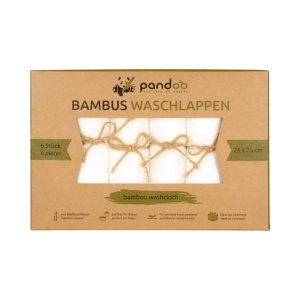 100% Bambus Baby Waschlappen - 6 Stück