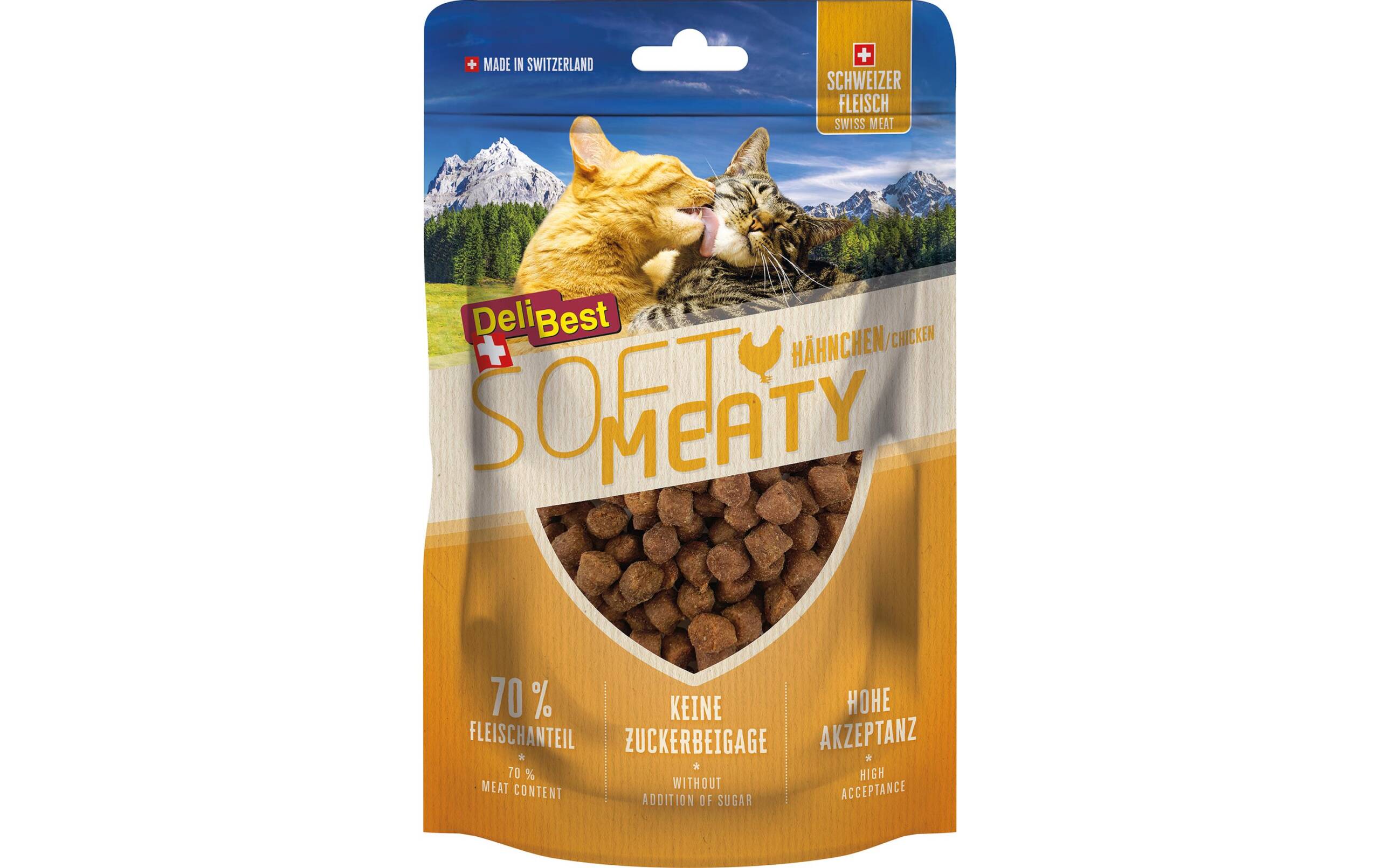 DeliBest Soft Meatys aus Schweizer Hähnchen 100g