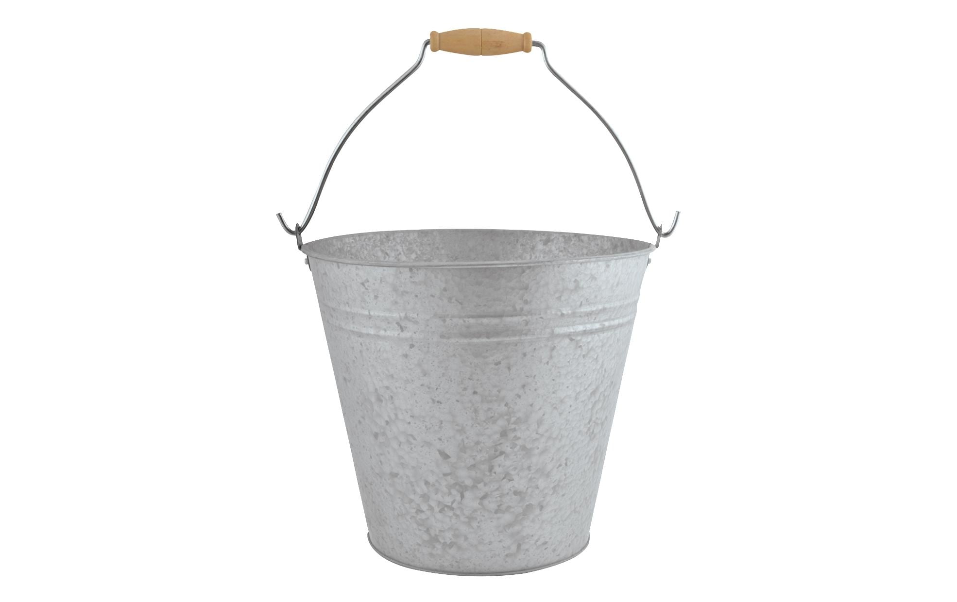 Esschert Design Altzink Eimer 9,5 Liter 32,7x28x26,5, verzinkt