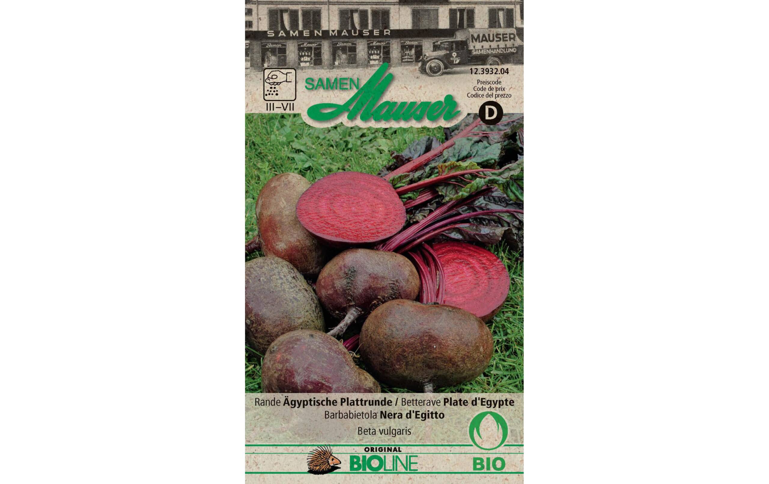 Samen Mauser Rande Ägyptische Plattrunde 5 g ca. 4 m2 Bio-Knospe