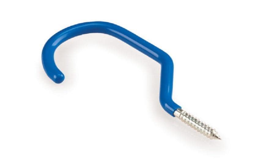 Park Tool 451-2 Hängehaken Paar Holzgew. Blau ohne Dübel (Bogend. 55 mm)