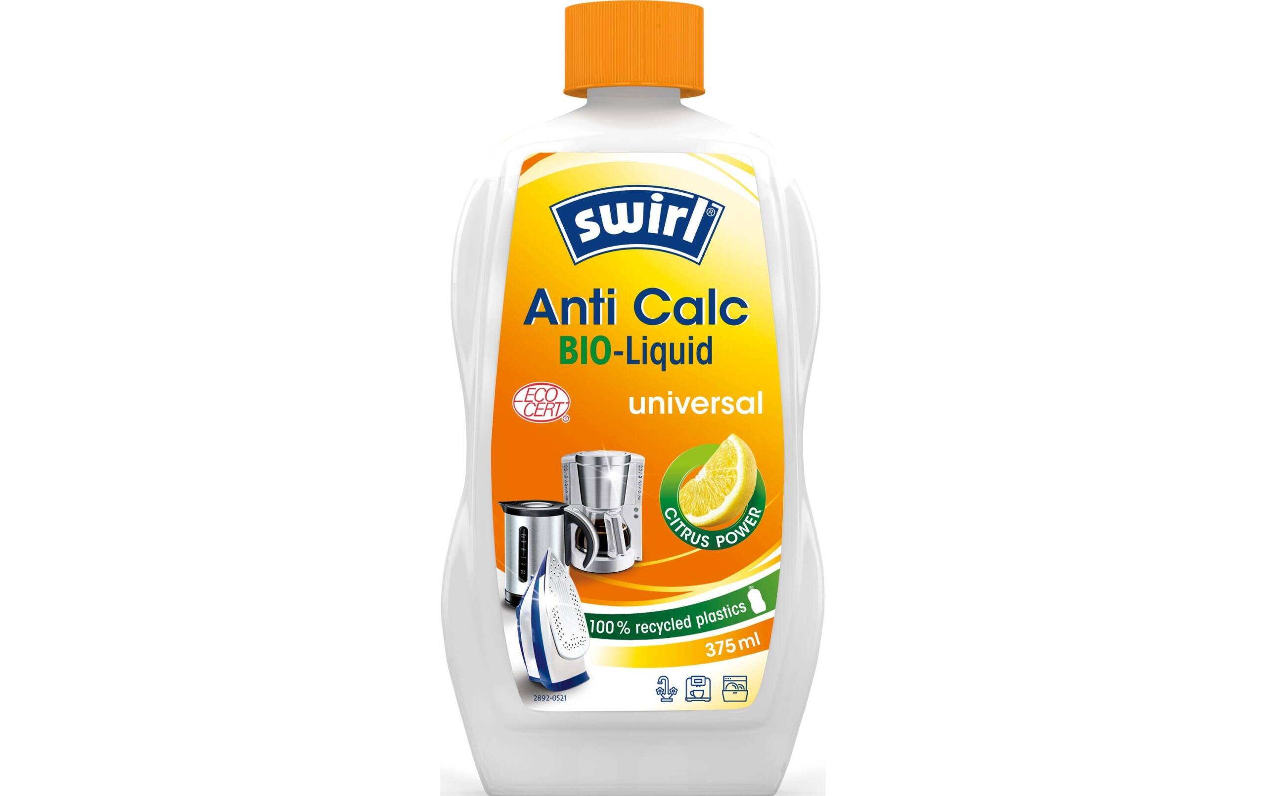 Swirl Anticalc Bio liquid 375 ml Universal-entkalker aus reiner Zitronensäur