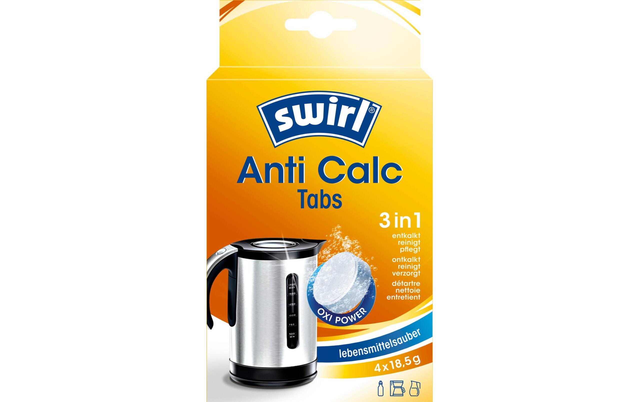 Swirl Anticalc Tabs 4 Tabs 3 in 1 , 4 Tabs