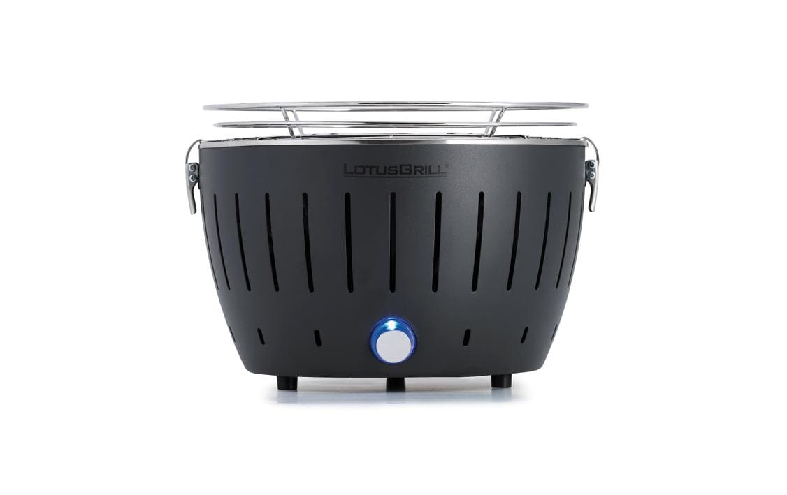 LotusGrill Tischgrill S, anthrazitgrau 29 cm Grillfläche, mit USB