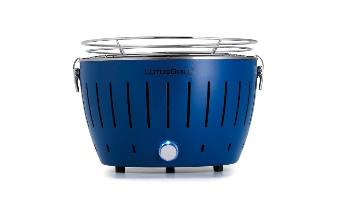 LotusGrill Tischgrill S, tiefblau 29 cm Grillfläche, mit USB
