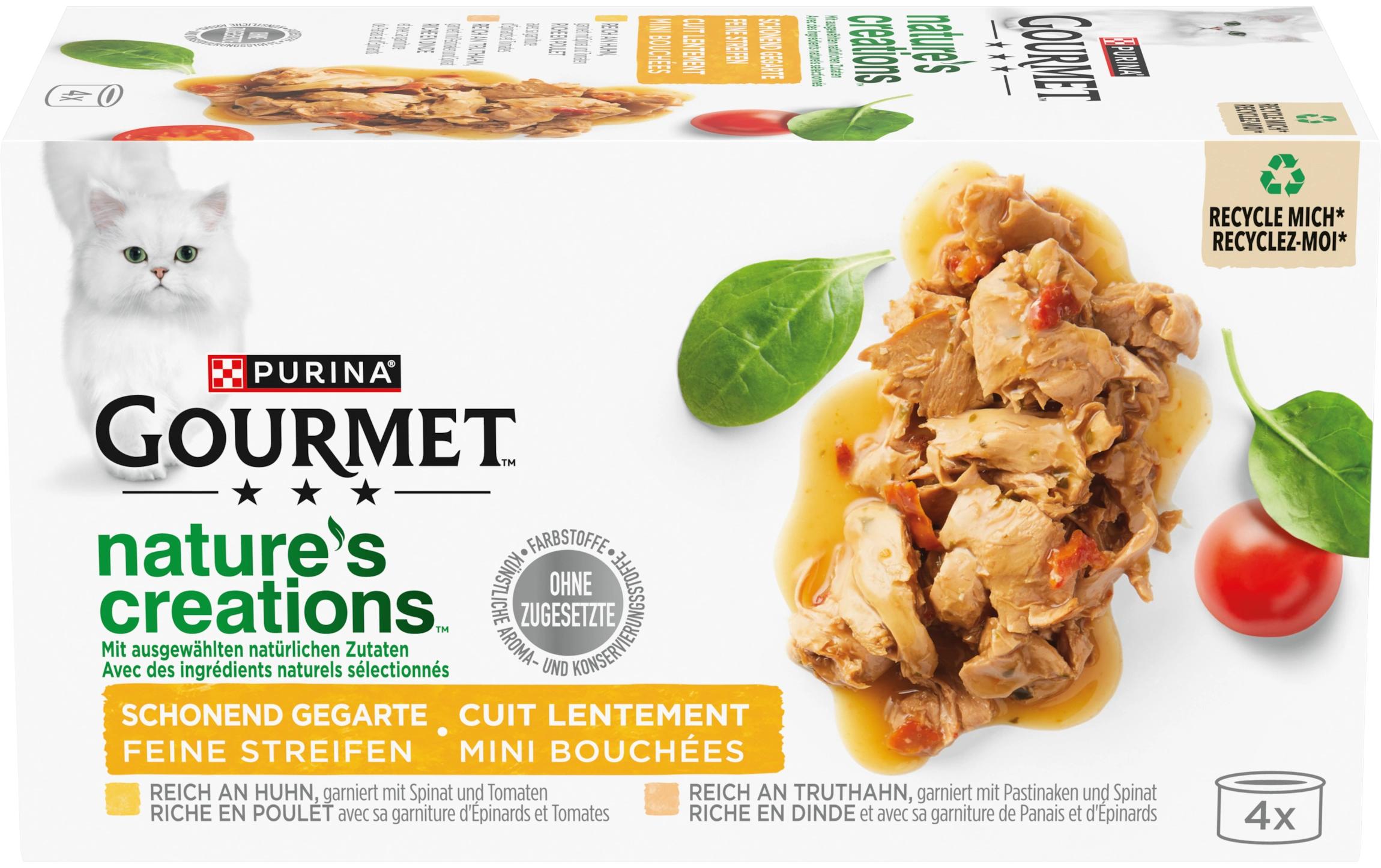 Gourmet Nature's Creation Fleisch 4x85g