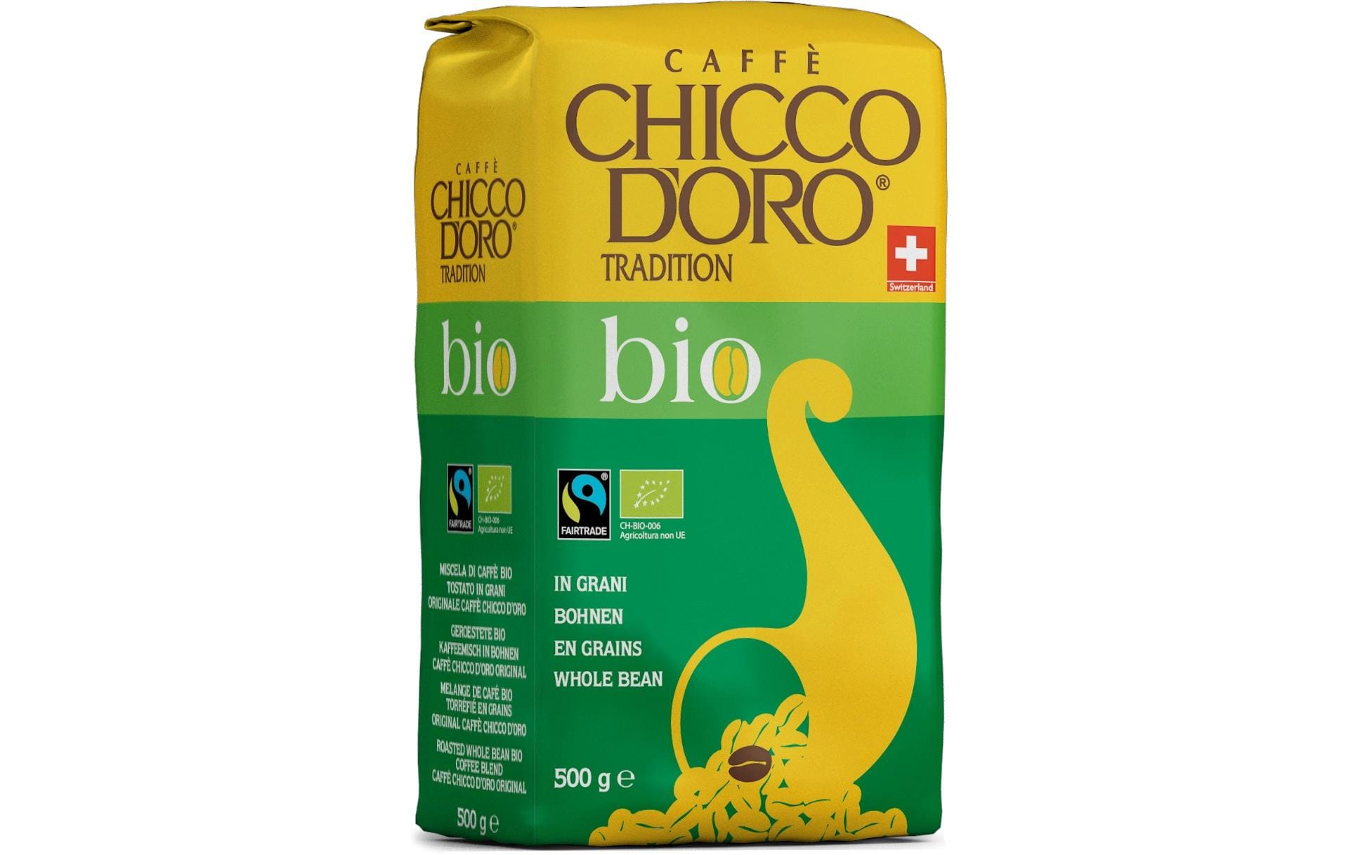 Caffè BIO Chicco dOro Max Havelaar 500g Bohnen