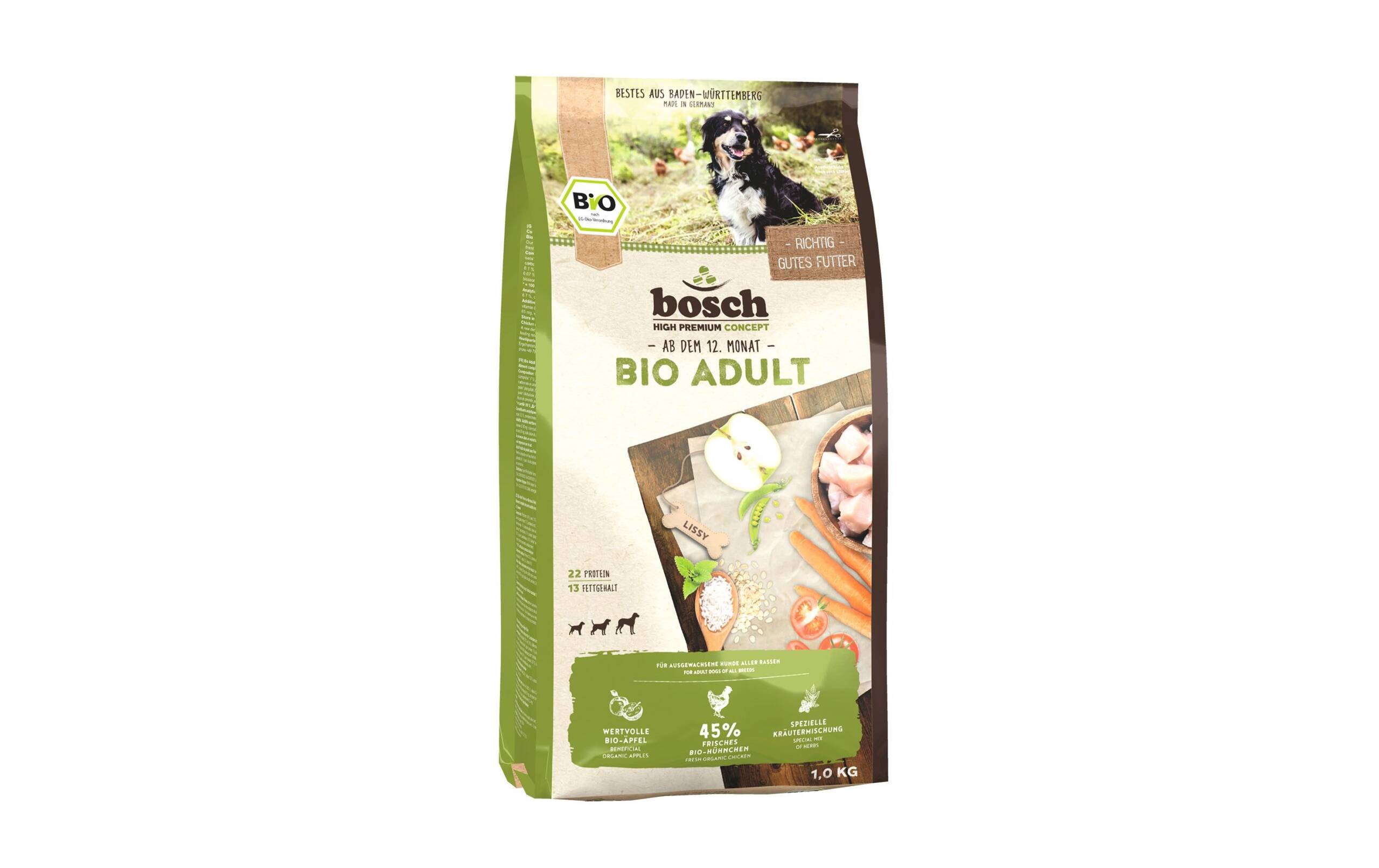 bosch Trockenfutter BIO Adult Hühnchen & Apfel, 1kg