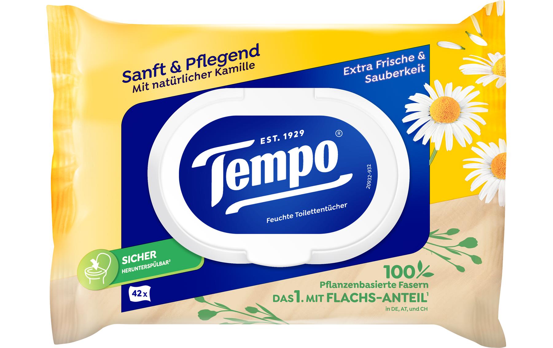 Tempo Feuchttücher sanft&pflegend Kamille 42 Tücher