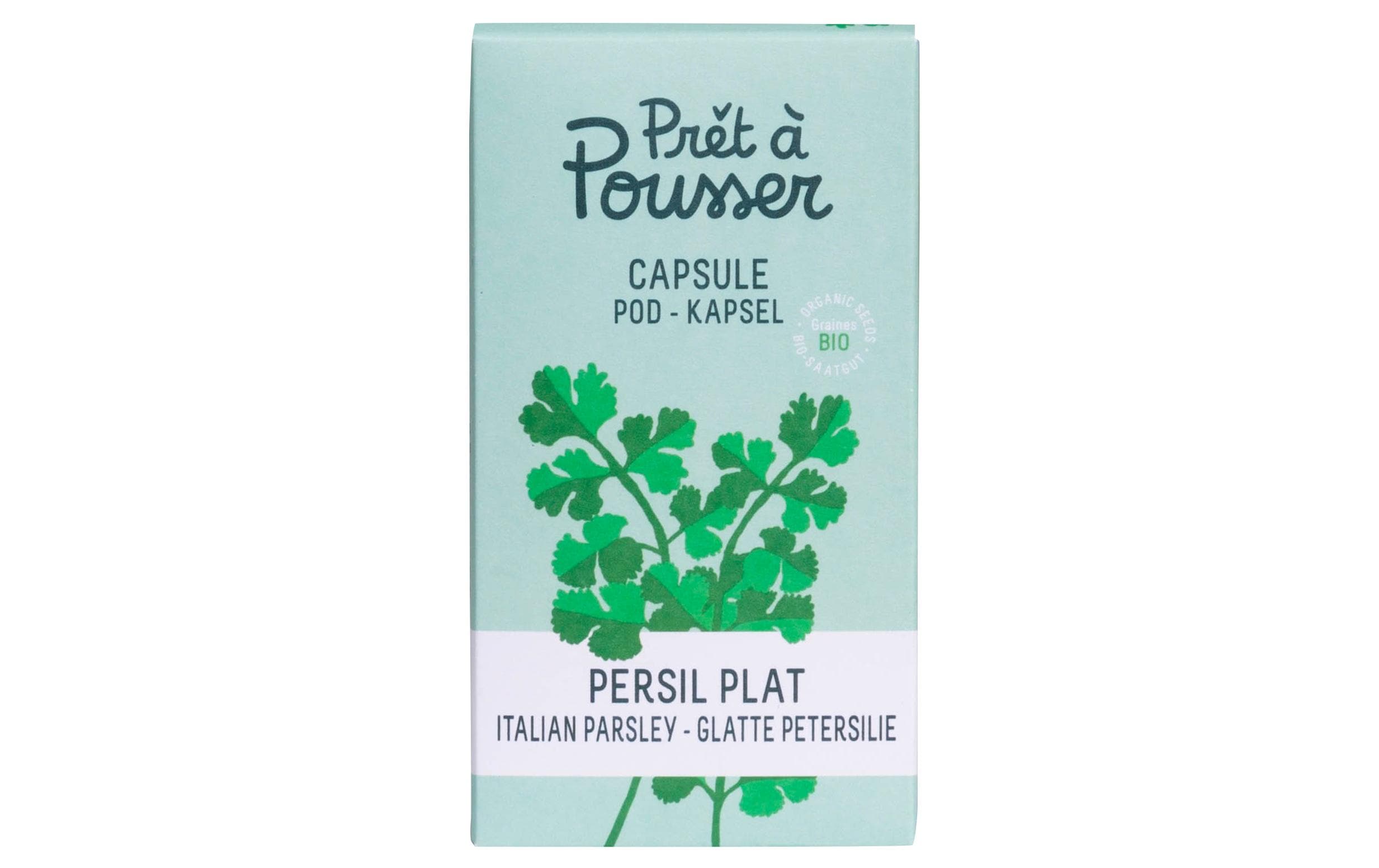 Prêt à Pousser Petersilie Biologische Samen in Kapsel