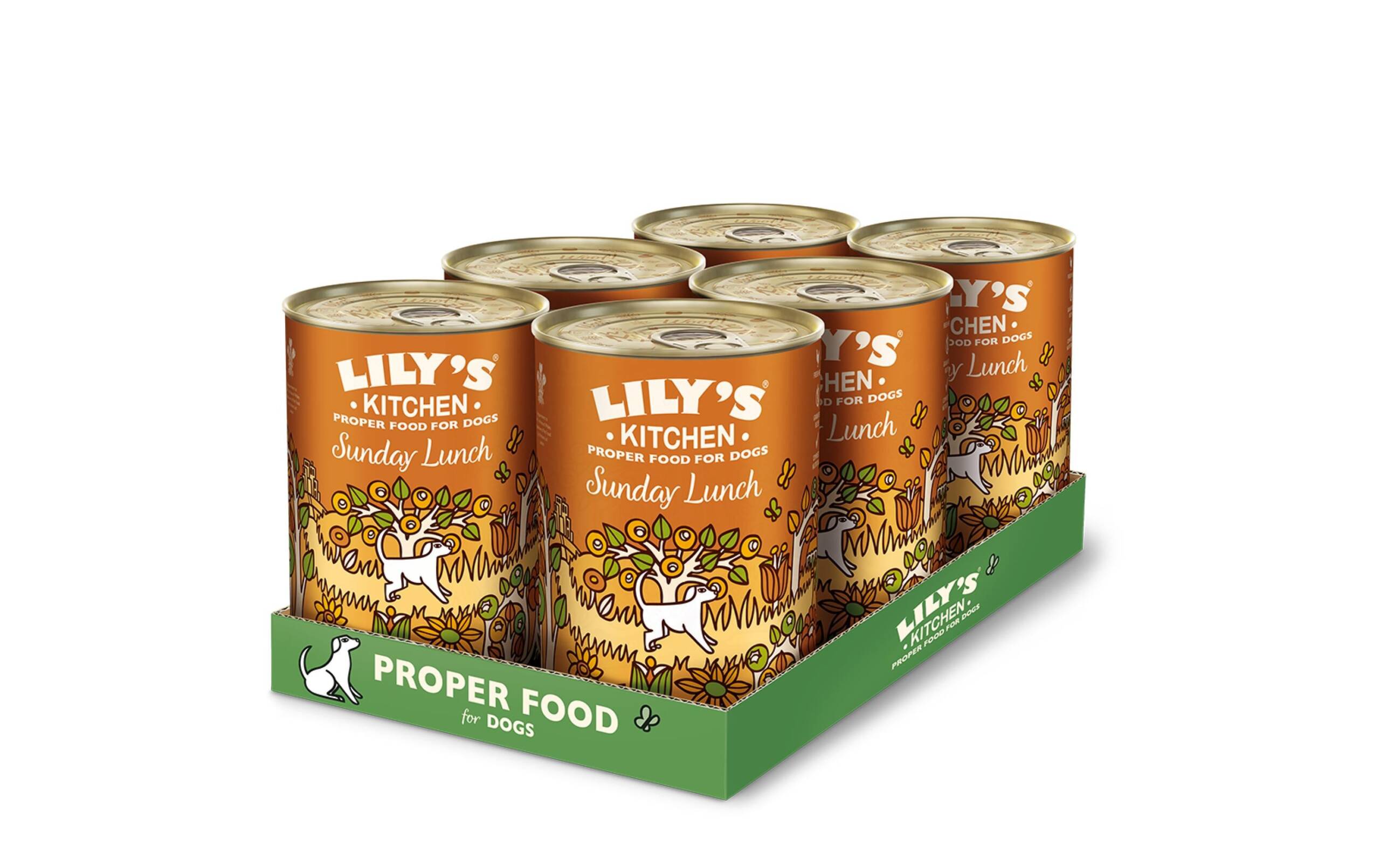 Lilys Kitchen Nassfutter für Hunde Sunday Lunch Huhn, 6x400g