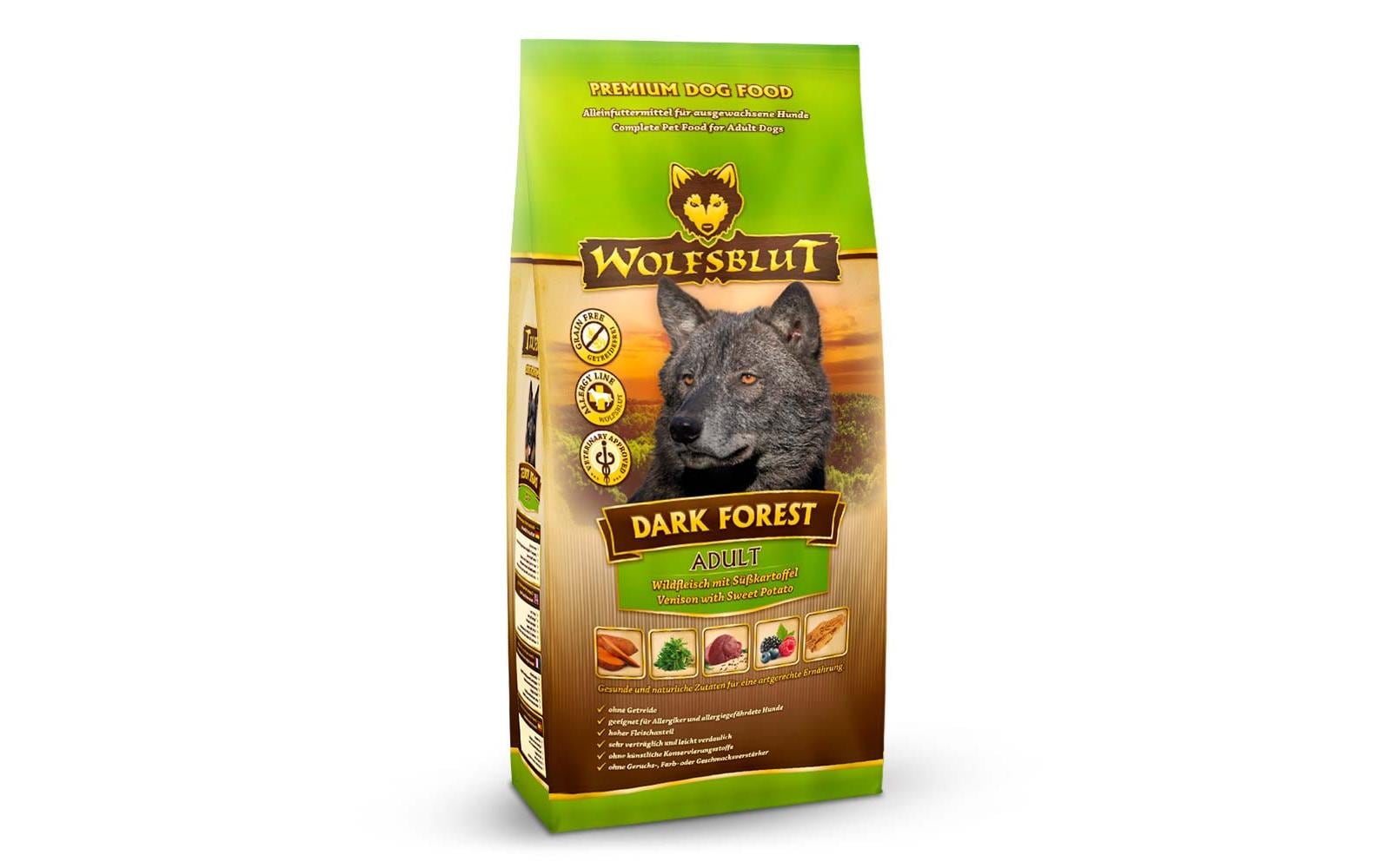Wolfsblut Dog Dark Forest Adult Wild Süsskartoffel 2kg
