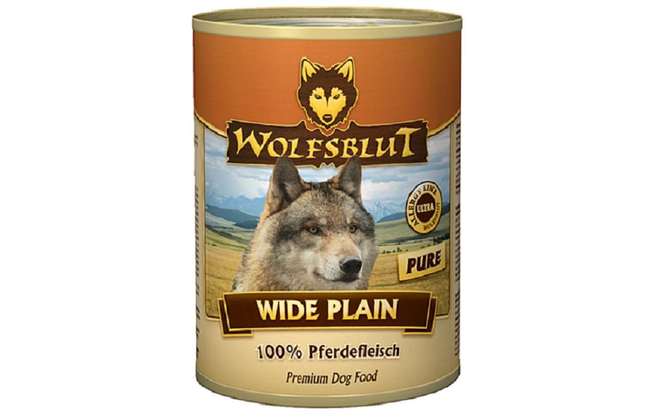 Wolfsblut Dog Dose Wide Plain Pure Adult Pferd  395g