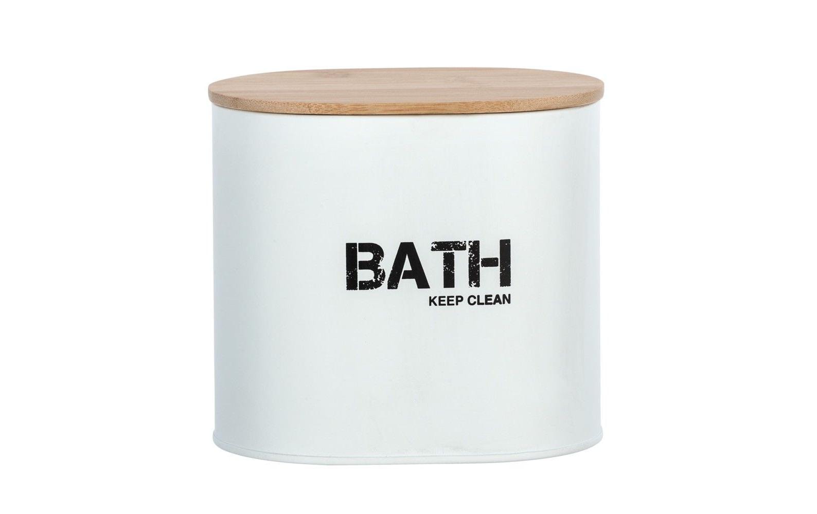 Wenko Badbox Gara mit Deckel weiss 14.5 x 10.5 x 13.5 cm