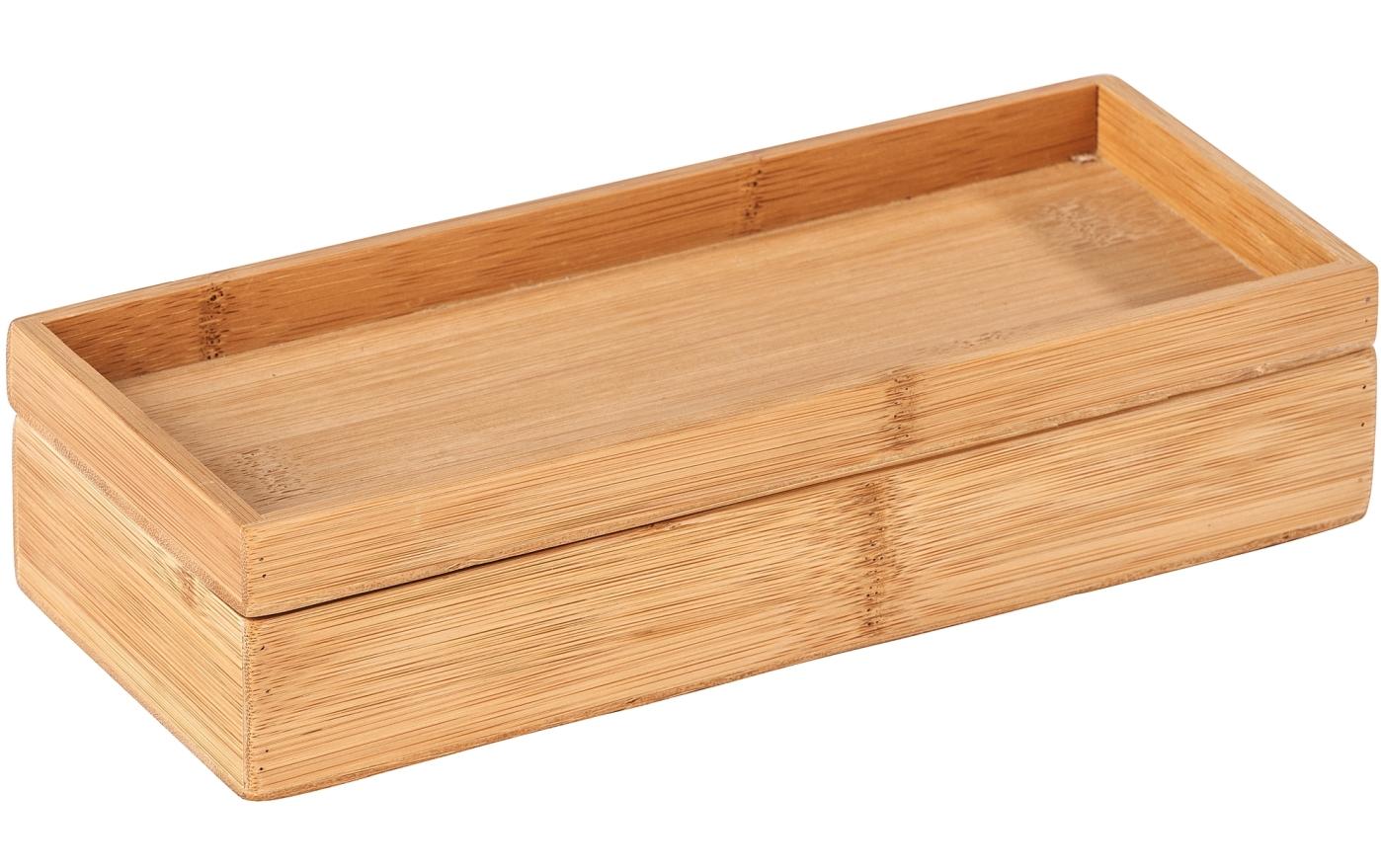Wenko Bambus Box Terra mit Deckel 24 x 10 x 6 cm