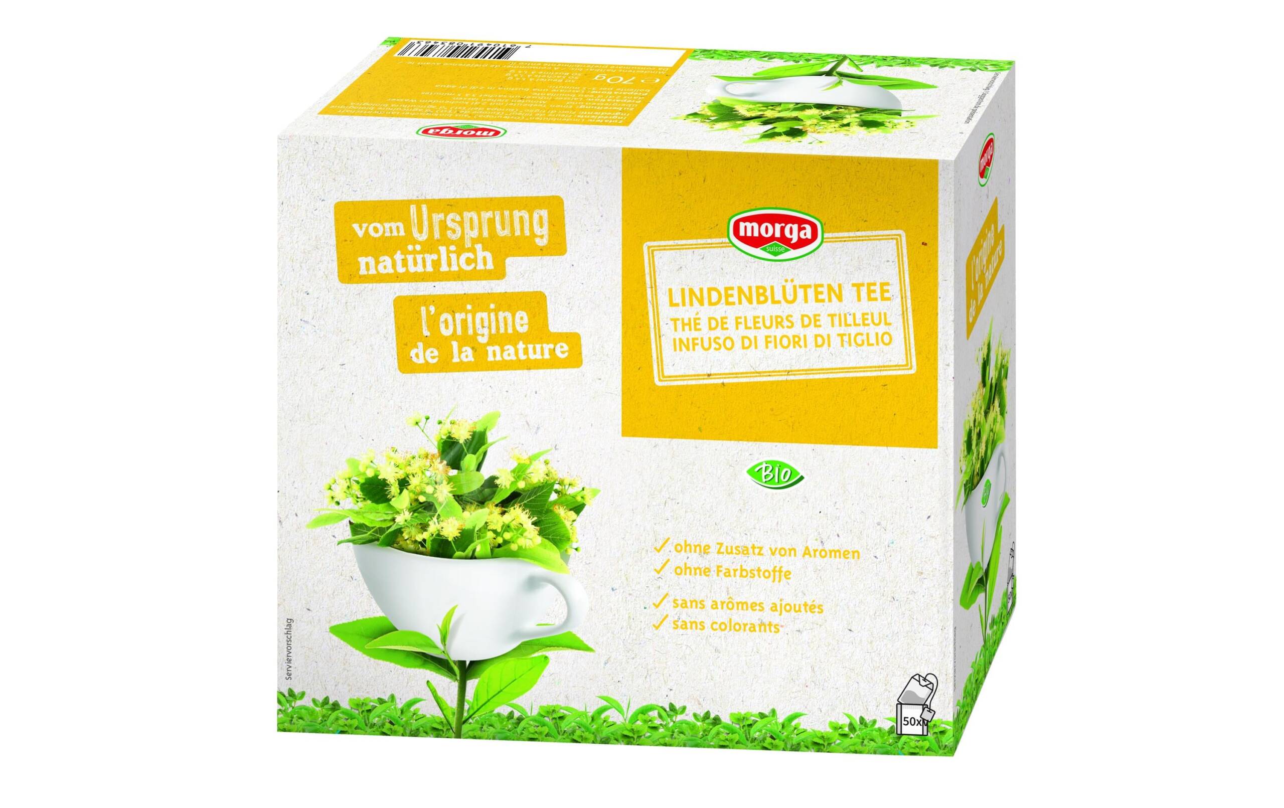 Morga Bio Lindenblütten Tee 50 Beutel