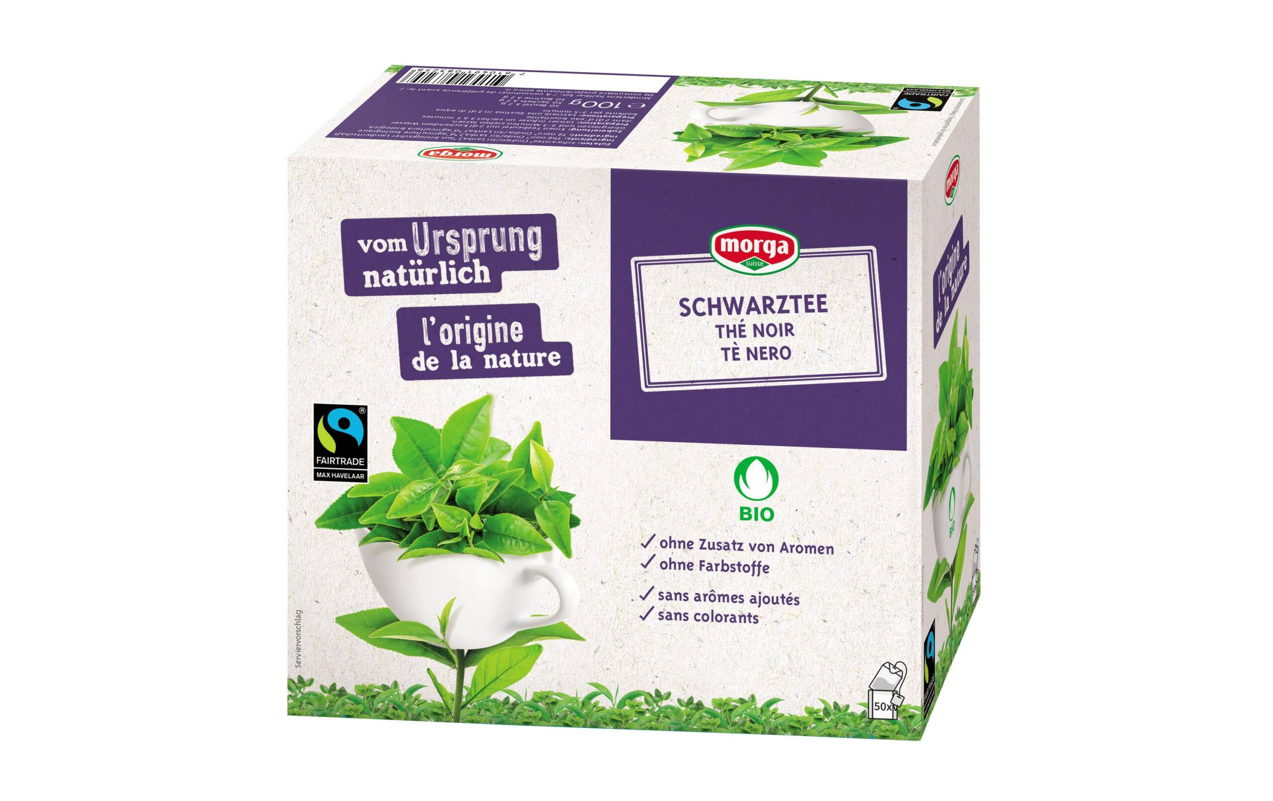 Morga Bio Fairtrade Schwarztee 50 Beutel