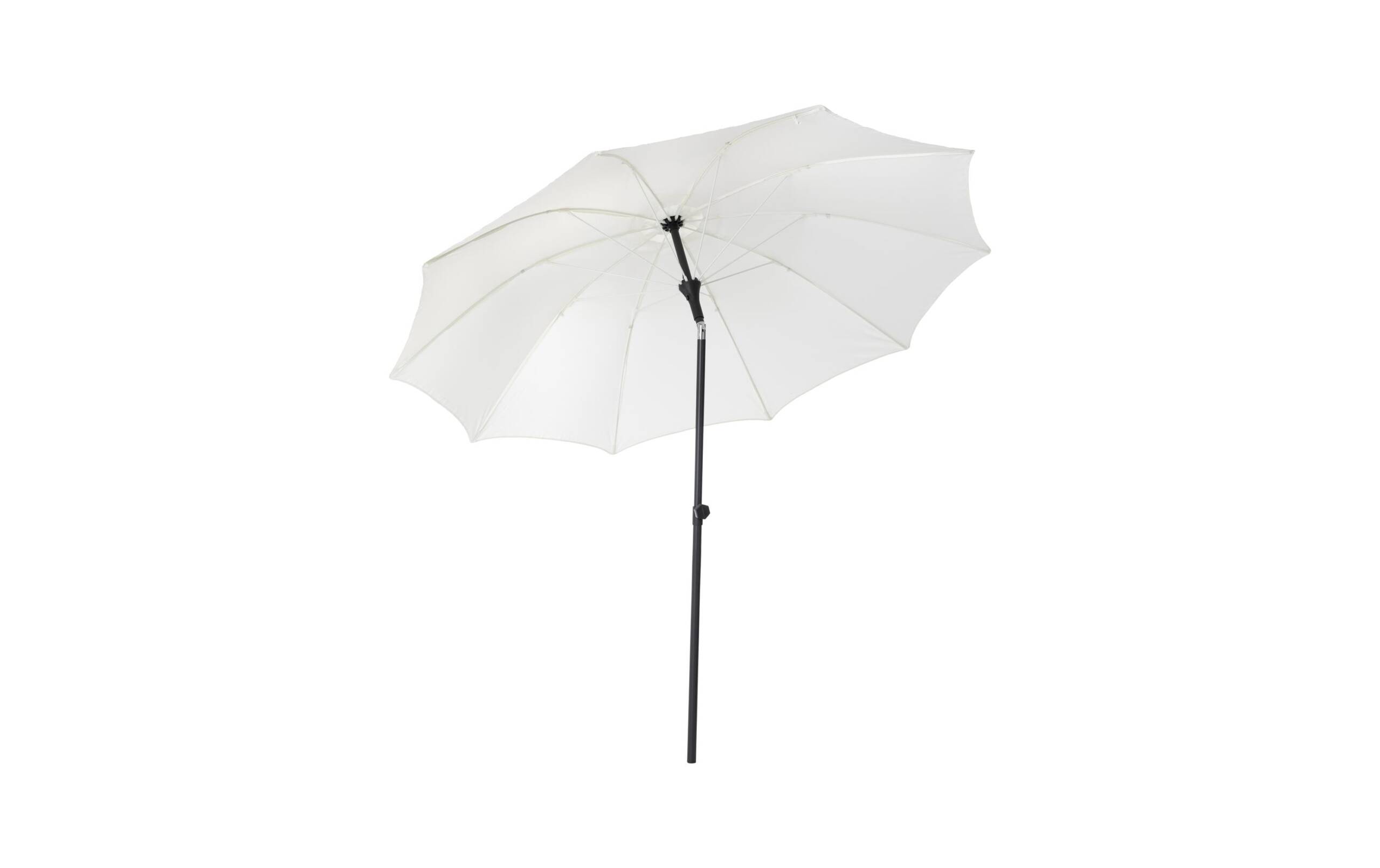 COCON Sonnenschirm Ø 270 cm, Aluminium Natur, 270x270cm, 180Gr UV50