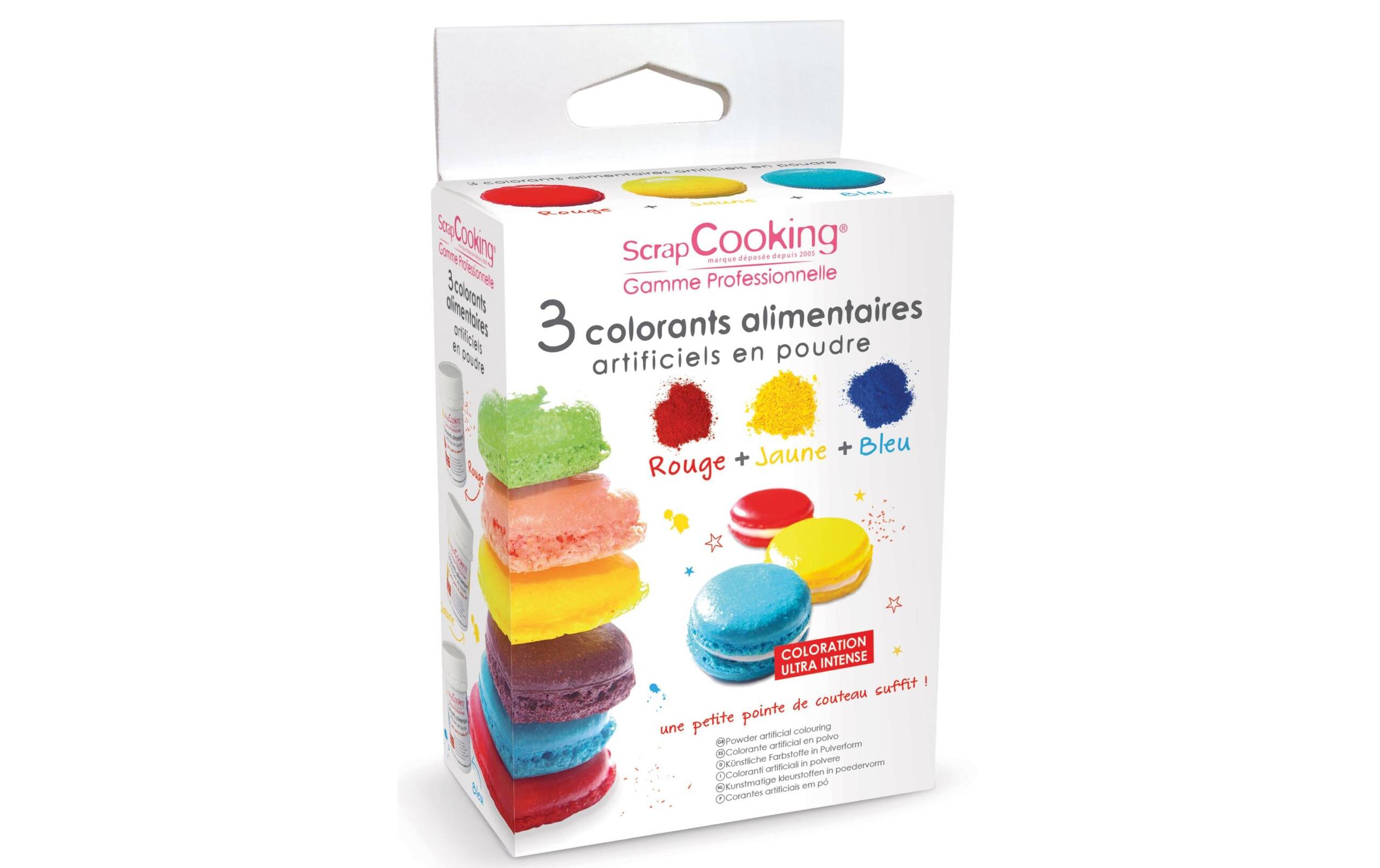 Farbpulver - Set Intensiv Rot,Gelb,Blau 3 x 10 g