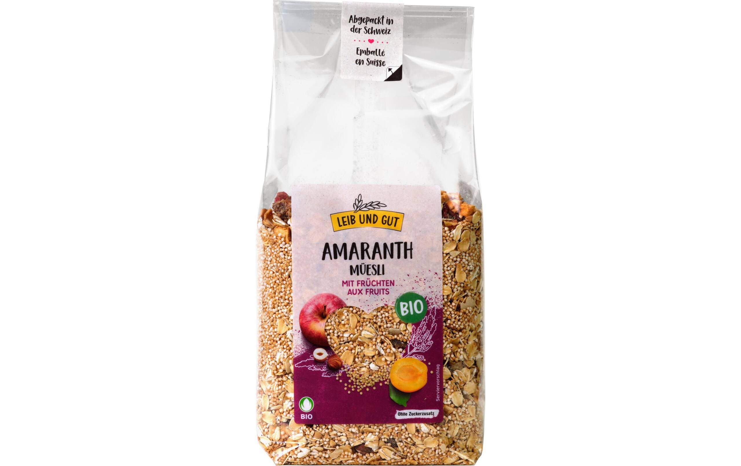 Amaranth Früchte Müesli BIO Knospe Import 500 g