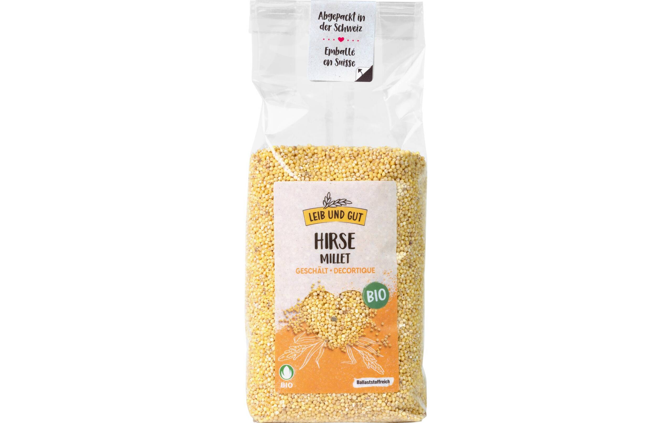 Hirse ganz geschält Bio Knospe Import 500 g