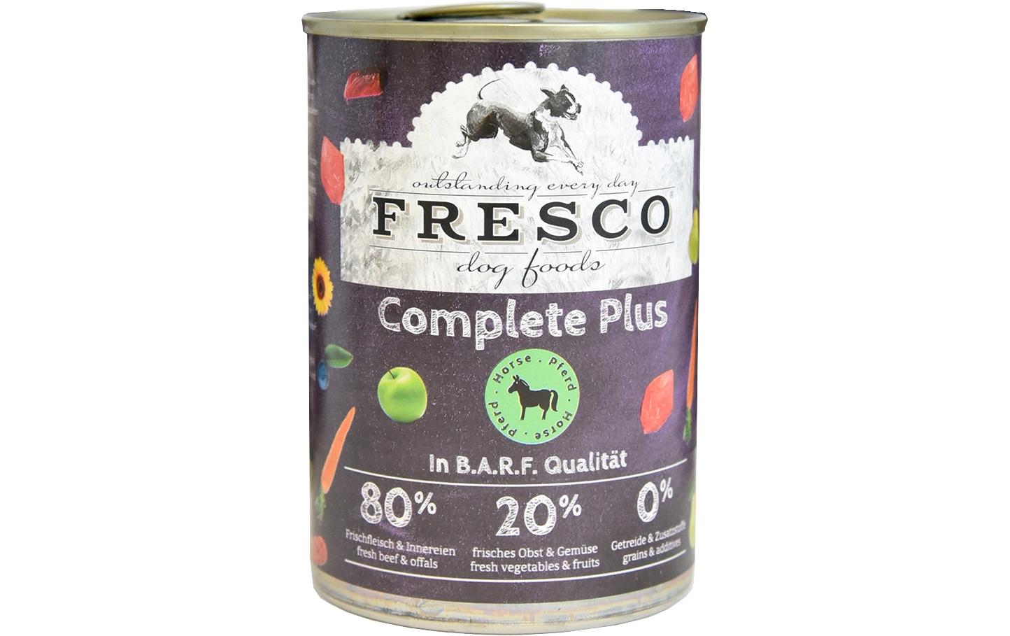 Fresco Nassfutter Complete Plus Pferd, 400 g