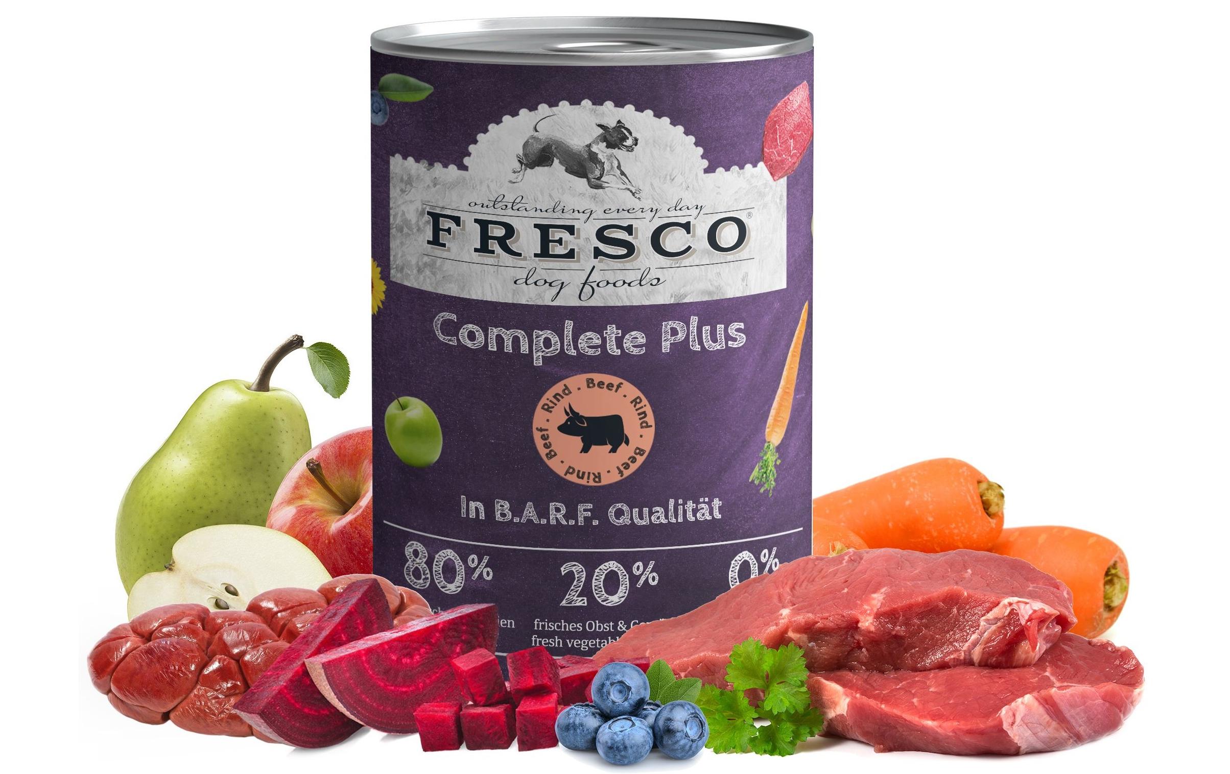 Fresco Nassfutter Complete Plus Rind, 400 g – Bild 3