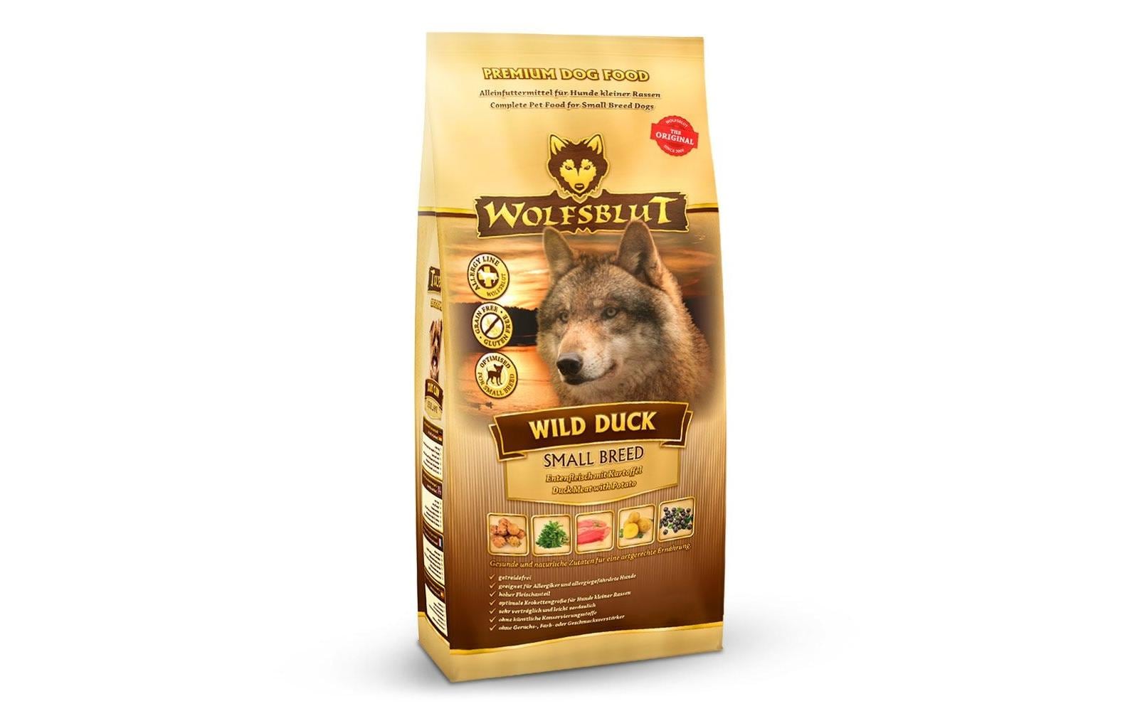 Wolfsblut Dog Wild Duck Small Breed Ente und Kartoffeln 2kg – Bild 2