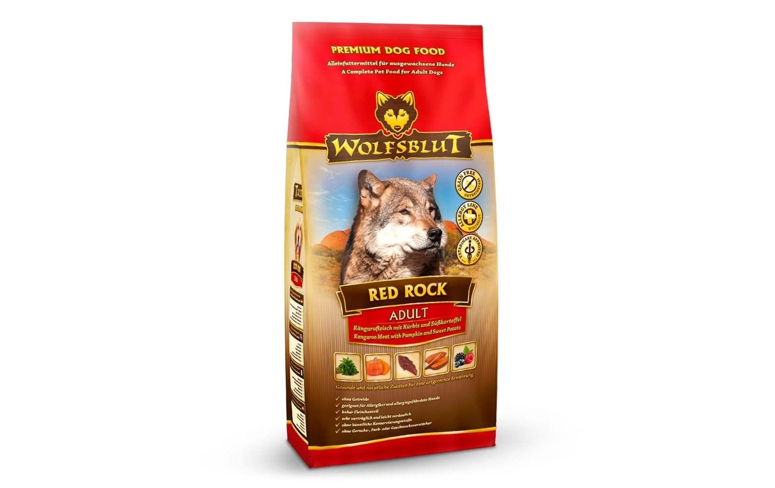 Wolfsblut Dog Red Rock Adult Känguru und Kürbis 2kg – Bild 2