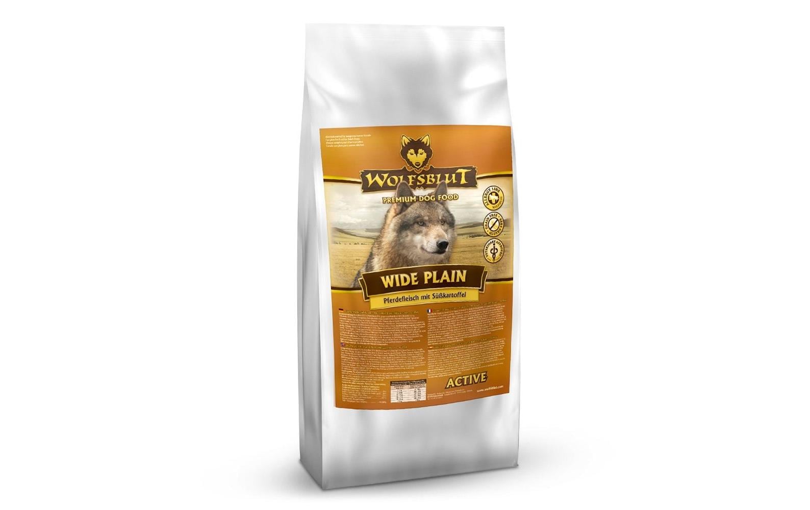 Wolfsblut Dog Wide Plain Active Adult Pferd und Süsskartoffeln 2kg