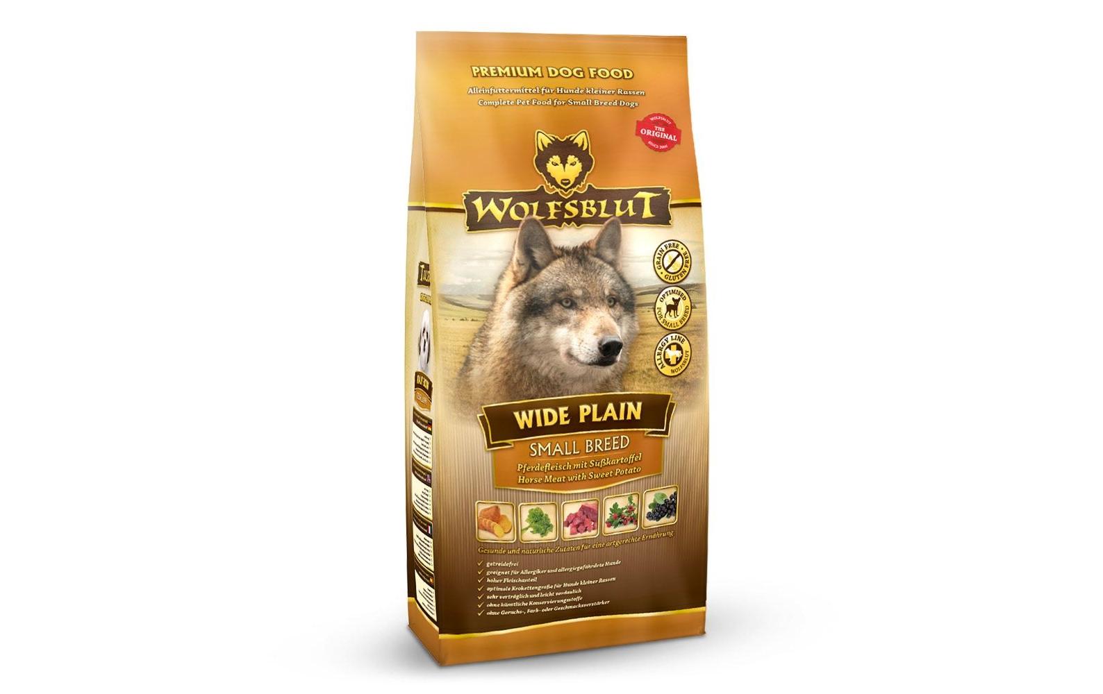 Wolfsblut Dog Wide Plain Small Breed Adult Pferd und Süsskartoffeln 2kg – Bild 2