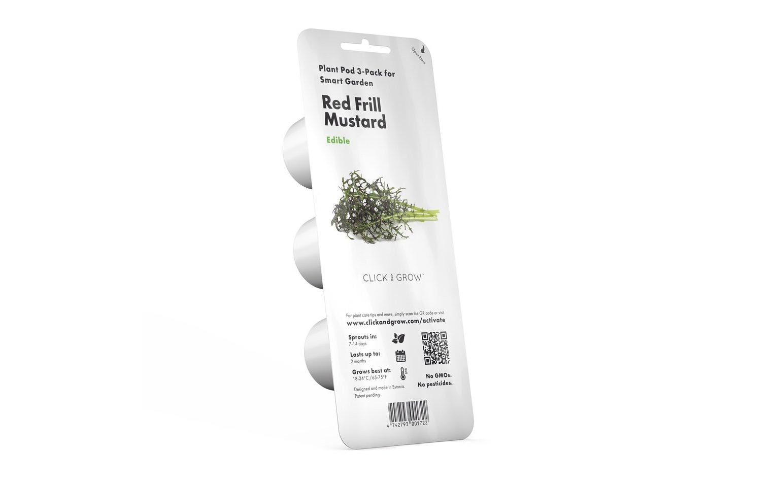 Click and Grow Red Frill Mustard Nachfüllpackung 3er Set