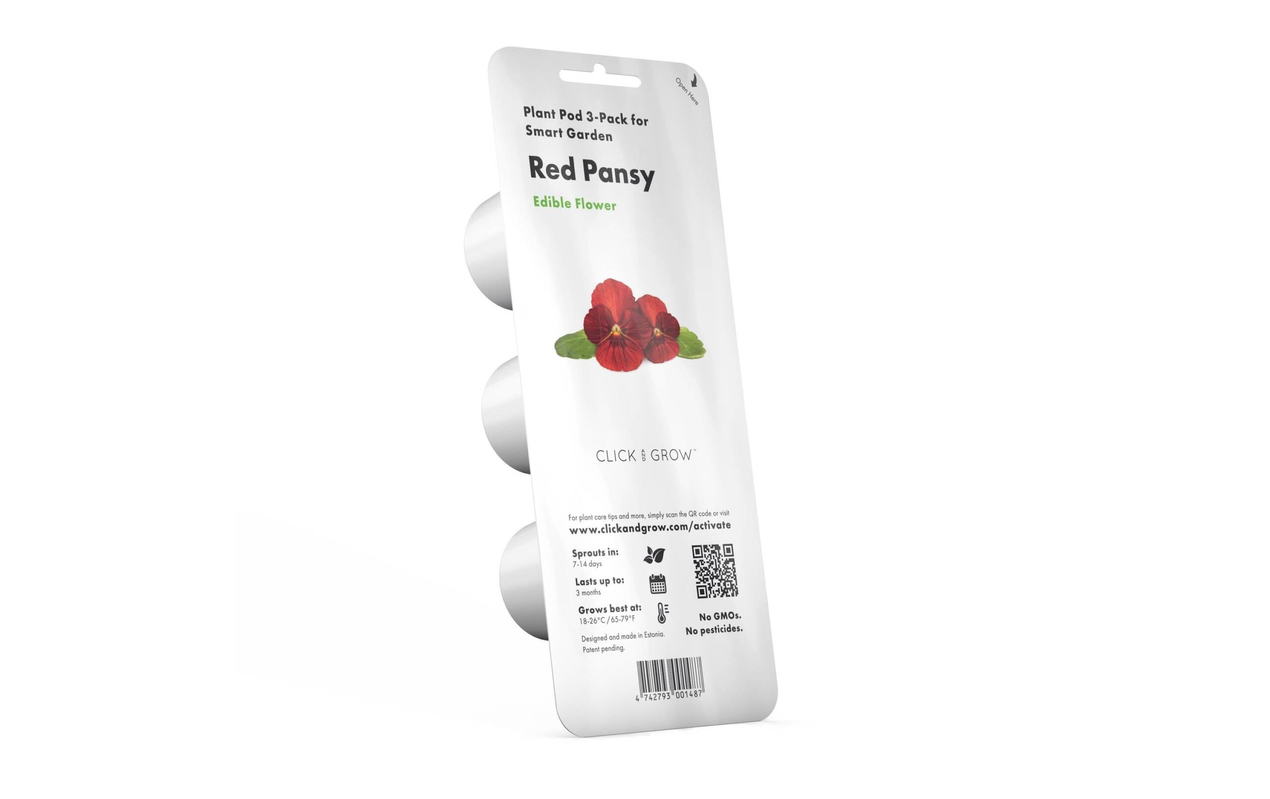 Click and Grow Red Pansy Nachfüllpackung 3er Set