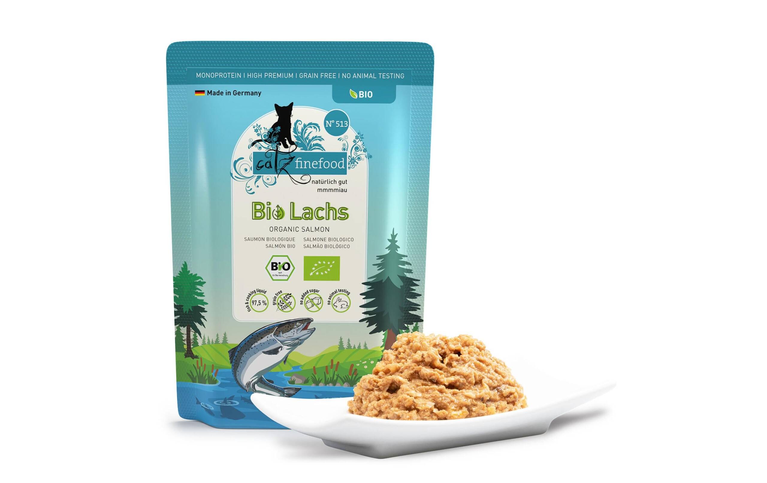 catz finefood Bio No.513 Lachs 85g – Bild 4