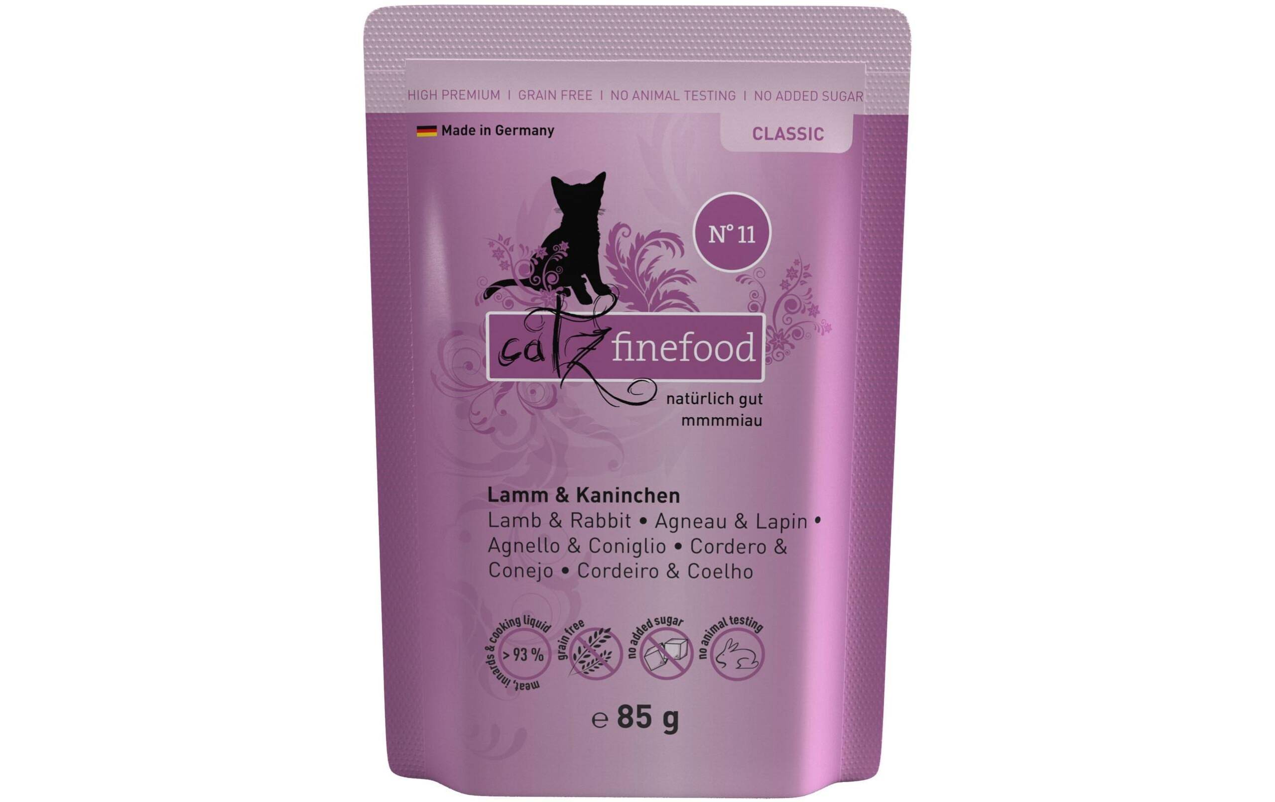 catz finefood No.11 Lamm&Kaninchen 85g – Bild 2