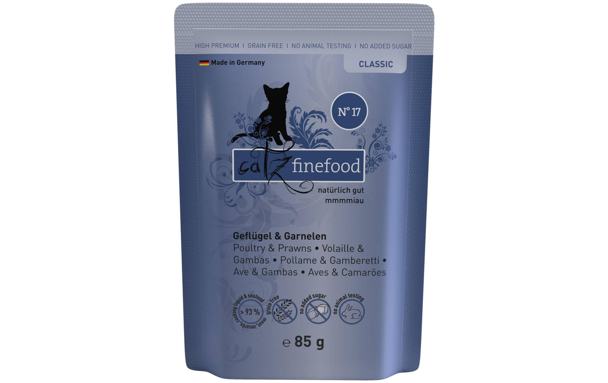 catz finefood No.17 Geflügel&Garnele 85g – Bild 2