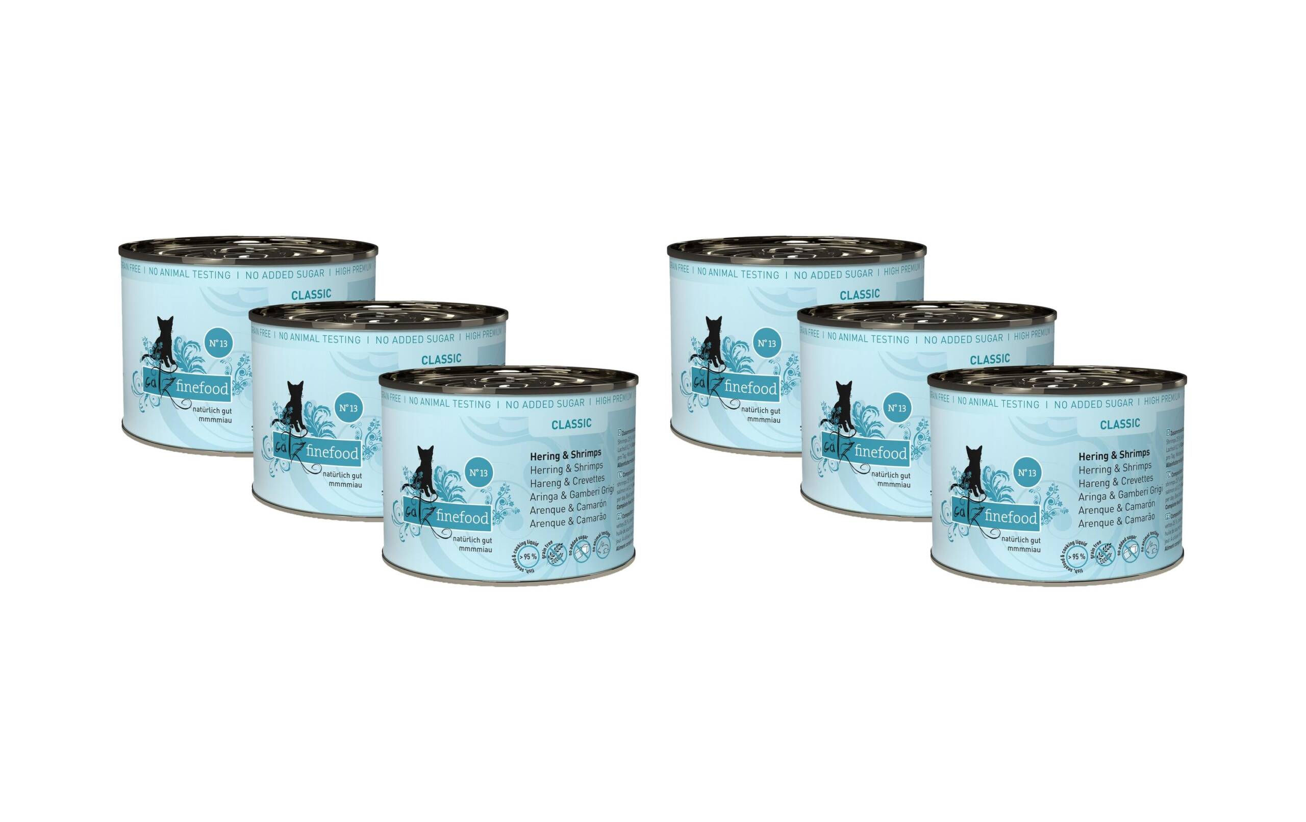 catz finefood No.13 Hering&Kra. 6x200g Kit