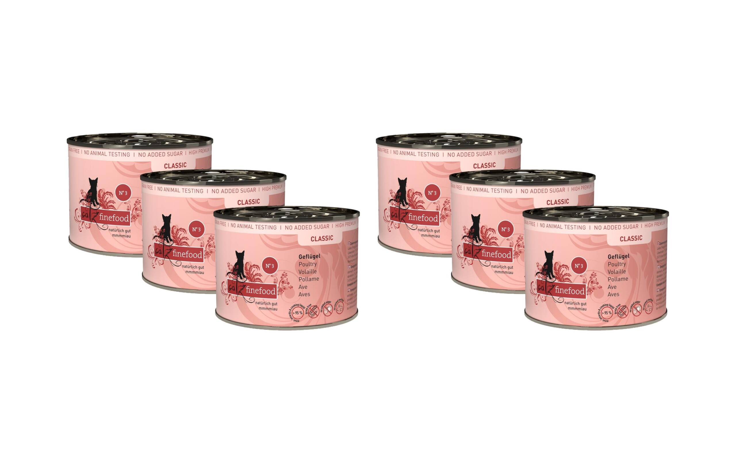 catz finefood No.03 Geflügel 6x200g Kit