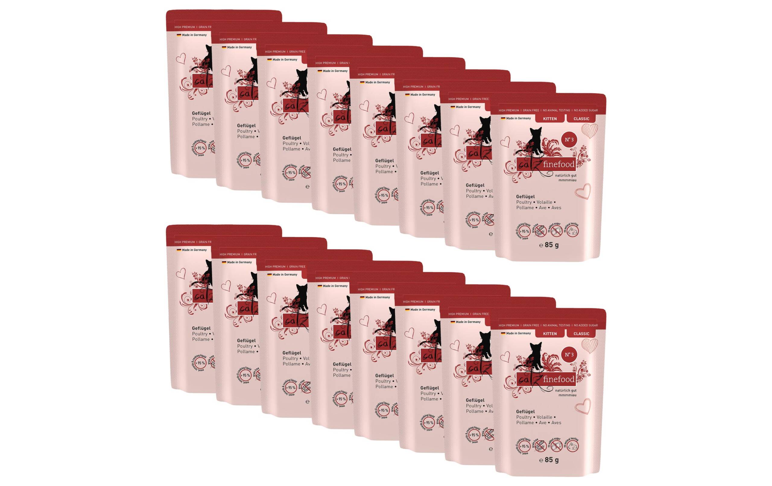 catz finefood Kitten No.03 Gefl. 16x85g Kit