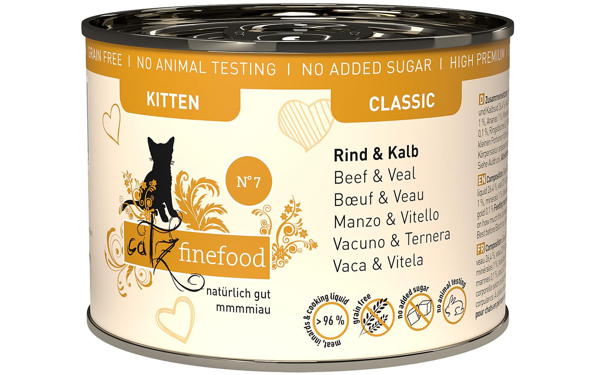 catz finefood Kitten No.07 Rind&Kalb Kit 6x200g