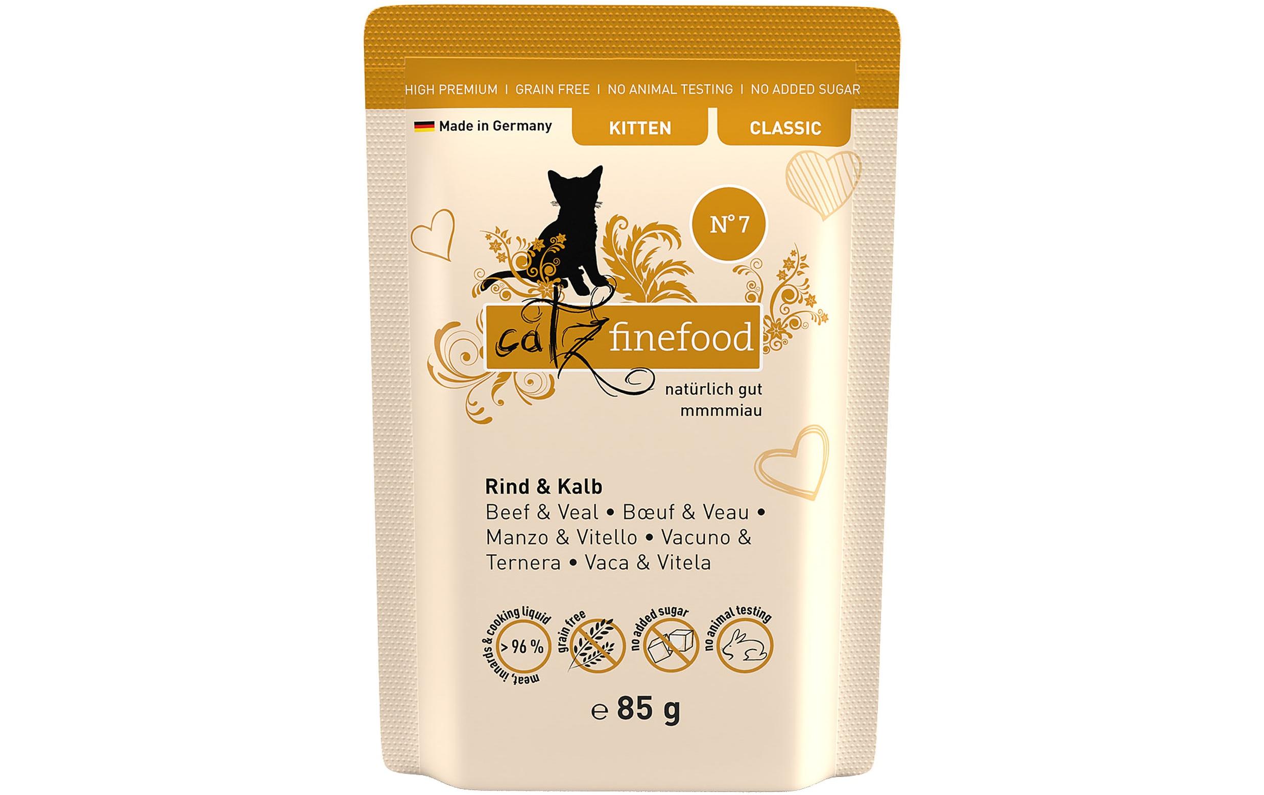 catz finefood Kitten No.07 Rind&Kalb Kit 16x85g
