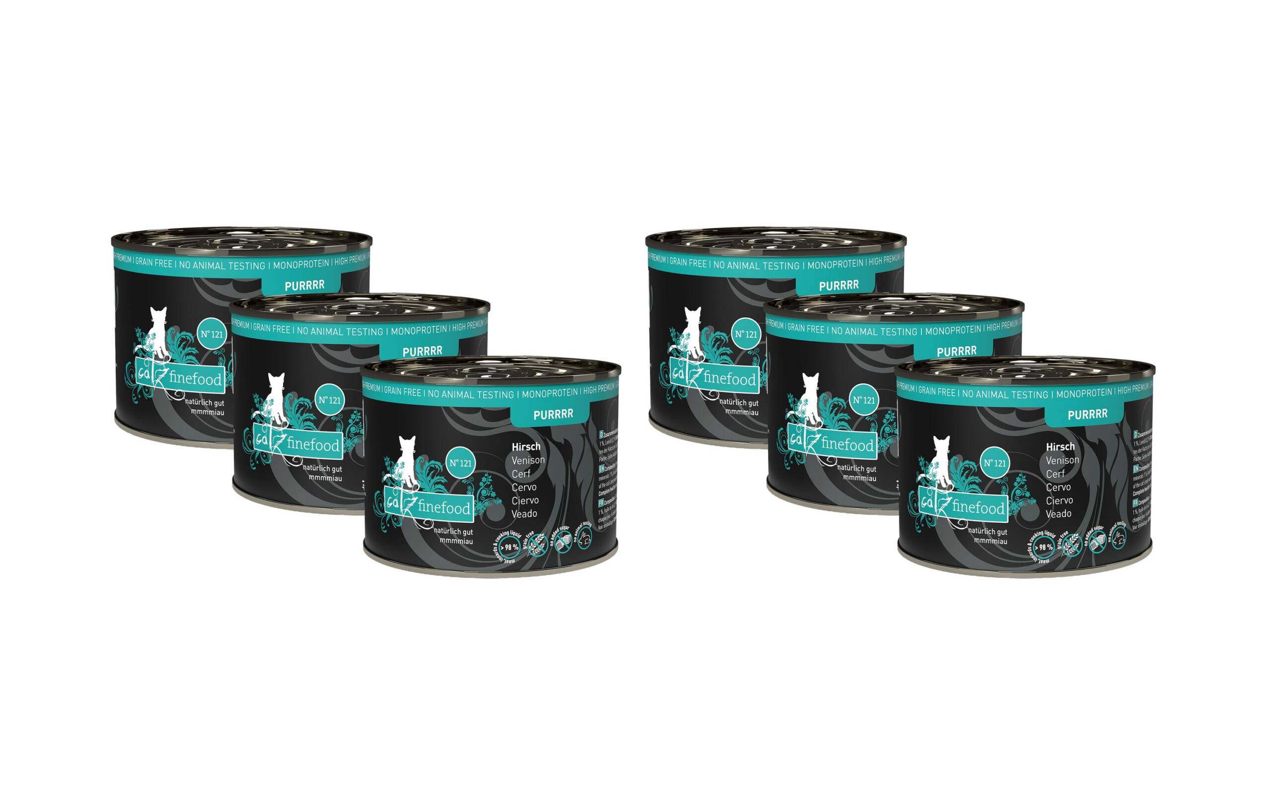 catz finefood Purrrr No.121 Hirsch6x200gKit