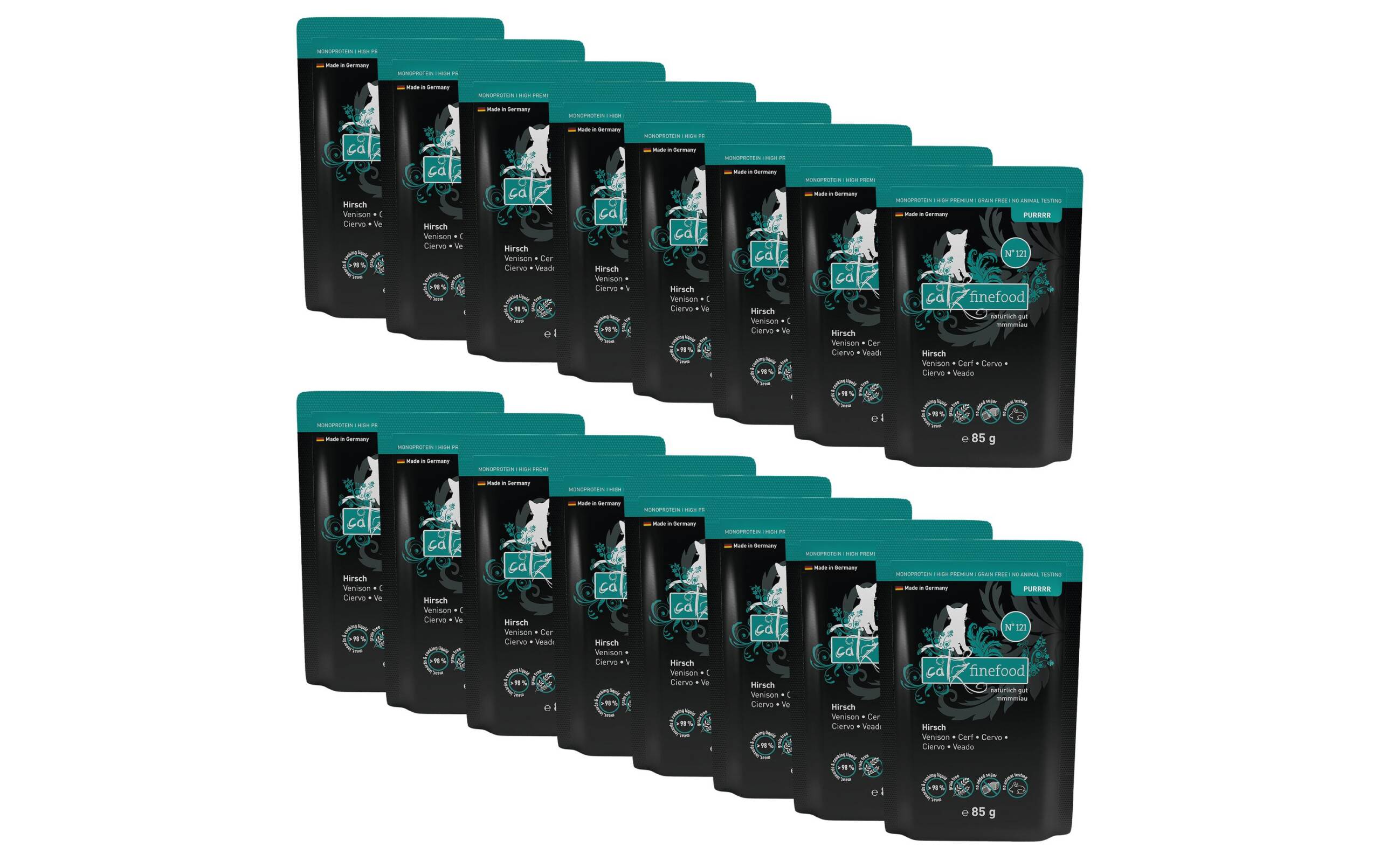 catz finefood Purrrr No.121 Hirsch16x85gKit