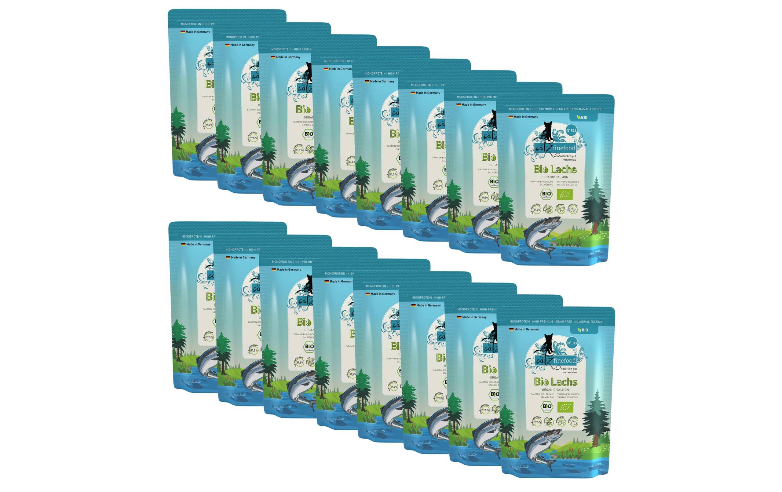 catz finefood Bio No.513 Lachs 12x85g Kit